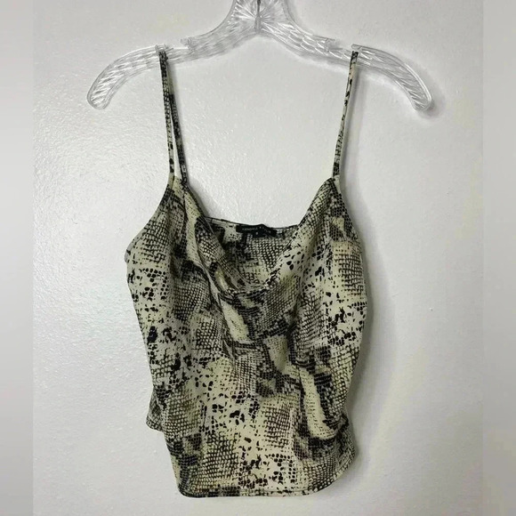 Kendall & Kylie Animal Print Snake Print Cami Top - Picture 2 of 4